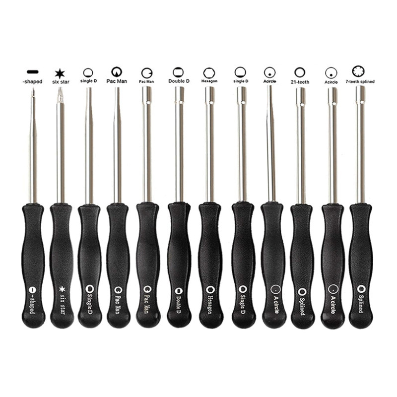 Accesorios de motosierra 12 UNIDS herramienta de ajuste del carburador con el cepillo con la caja Universal