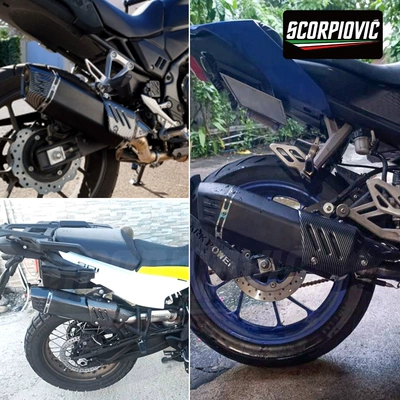 Motorcycle exhaust pipe: 675SRR CBR400R ZX4R
