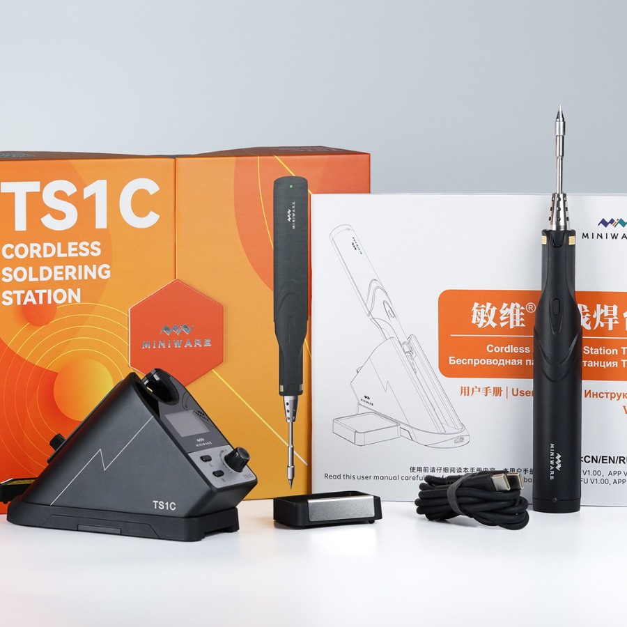 MINIWARE 无线焊台TS1C 蓝牙连接 无线焊接平台 智能控温