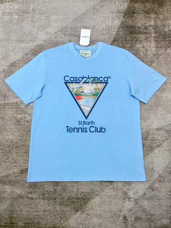 【260g】カサブランカプリント トレンド個性柄 メンズ レディース ゆったり半袖Tシャツ|undefined