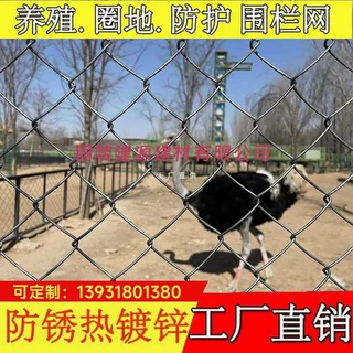 9YW镀锌铁丝网勾花网圈地圈山防护网养狗养牛羊猪隔离网养殖网围