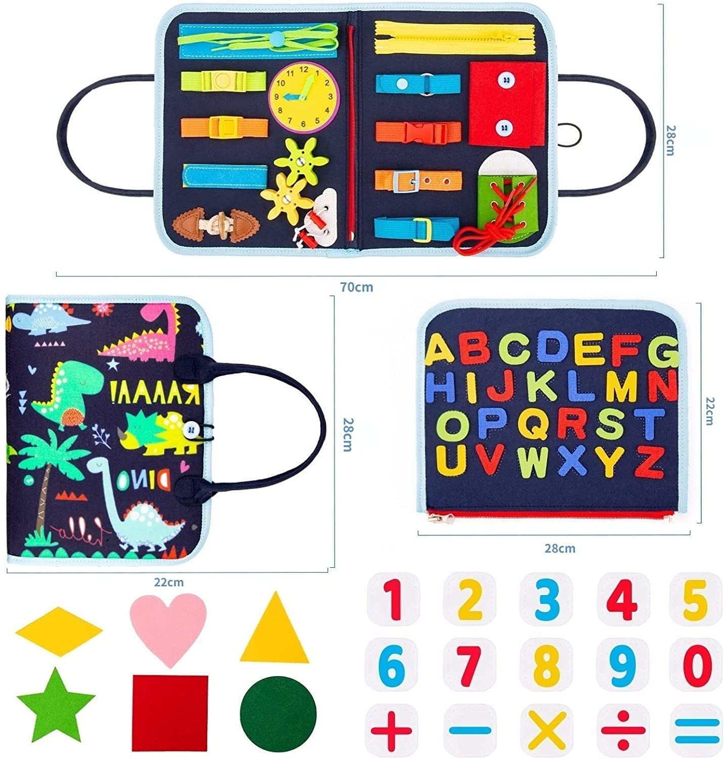 Modelo portátil de cambio de página 2 azul marino; 45x28