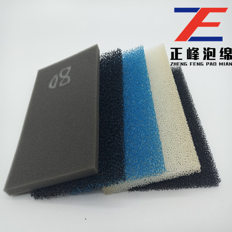 黑色35ppi过滤绵片材 高密度海绵块 过滤棉方块 清洁过滤棉圆