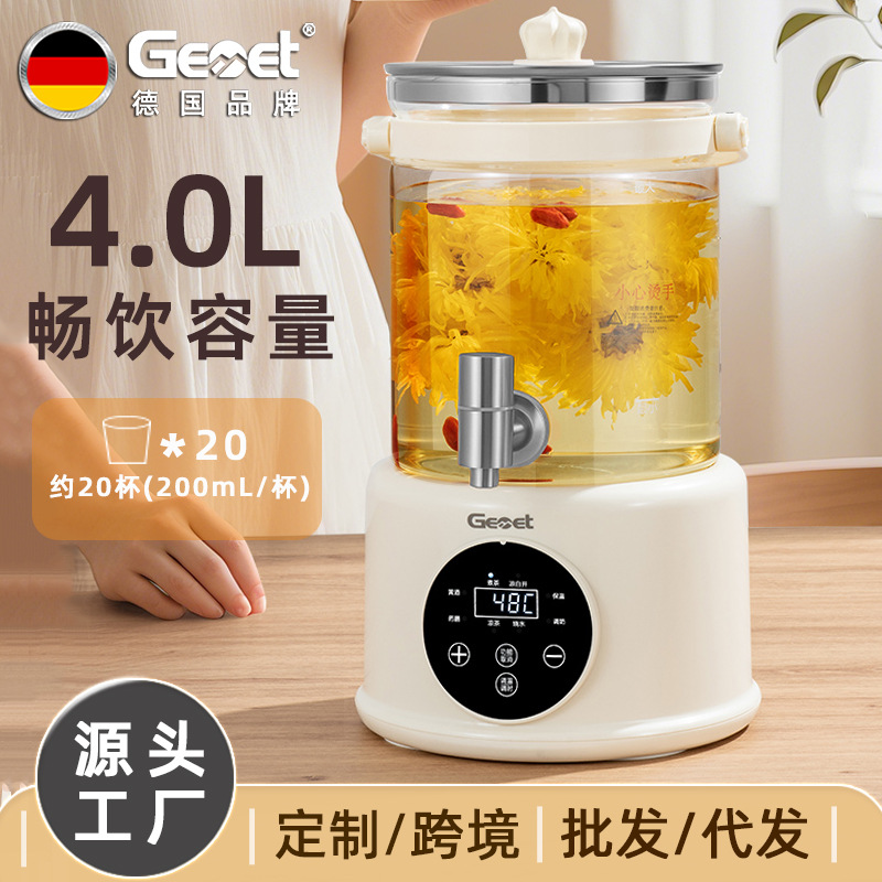 德国Gemet养生壶4L家用多功能办公室炖煮分体花茶壶大容量烧水壶