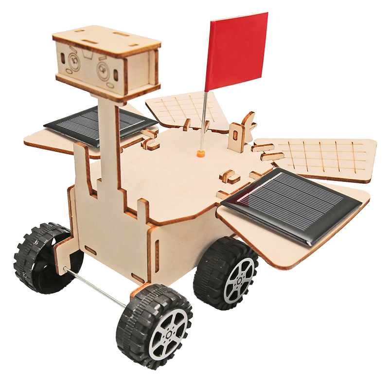 DIY Tecnología pequeña producción solar Marte coche Zhu Rong estudiante rompecabezas hecho a mano invención modelo de experimento científico