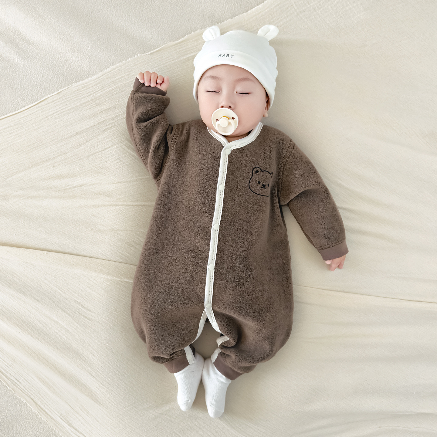 Primavera, otoño, invierno, camiseta de bebé, camiseta de invierno, camiseta de bebé, camiseta de pijama caliente para niños pequeños