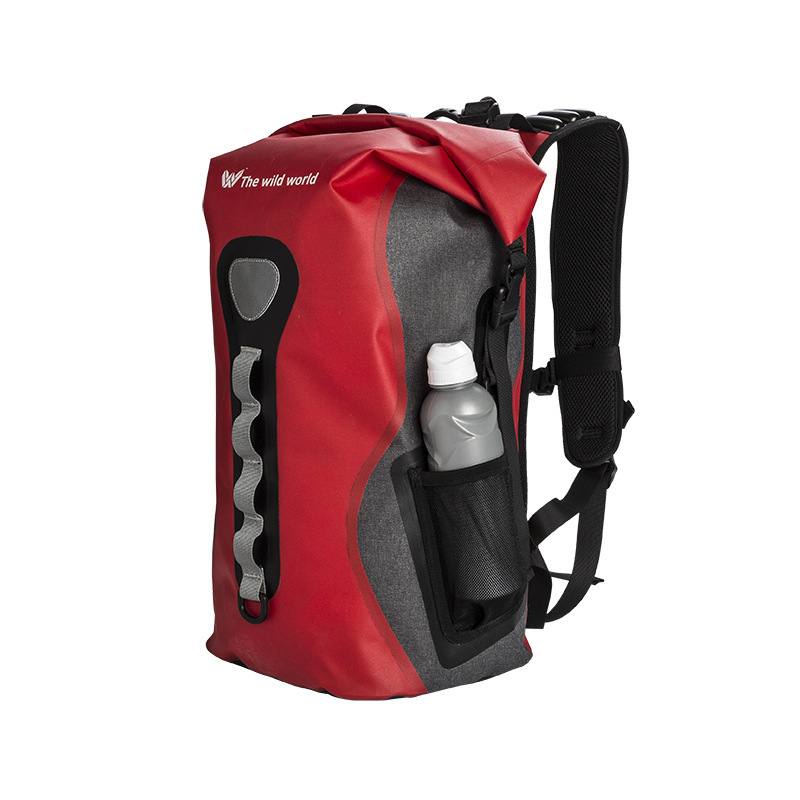 Outdoor waterproof bag, double-shoulder waterproof backpack, outdoor camping waterproof bag backpack
