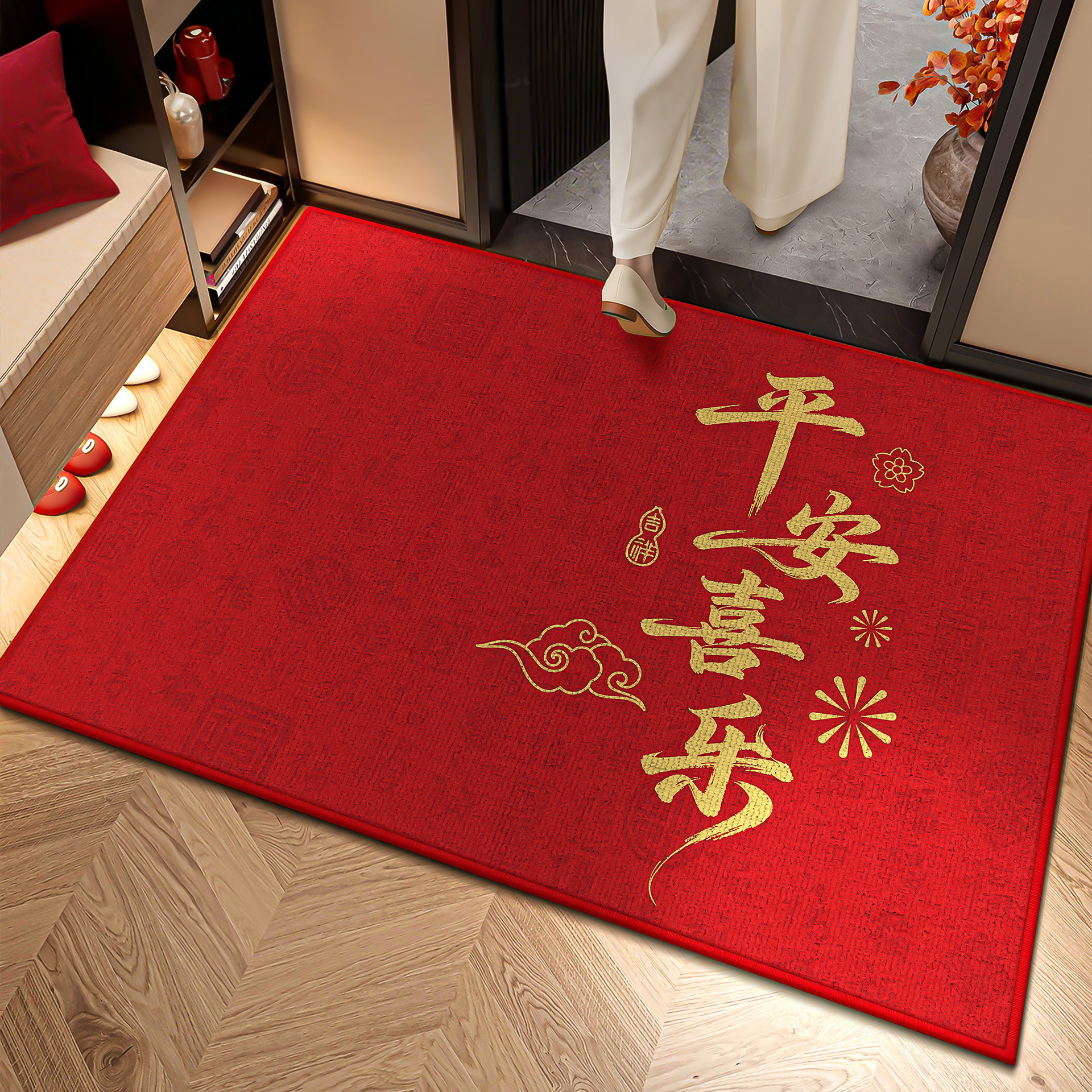 Alfombra de piso de la puerta de entrada en la puerta de entrada de alfombra roja de alta calidad alfombra roja de entrada de 2025 nueva seguridad