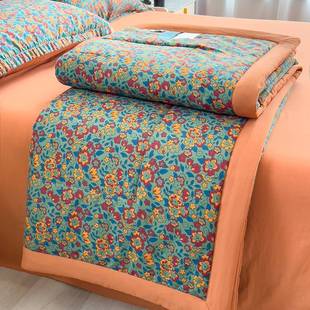 2025 New 10A Antibacterial Double-Layer Yarn Printed Summer Quilt