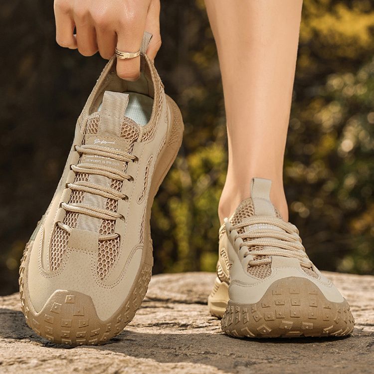Men's 2026 New Model Breathable Versatile Fabric With Soft Soles, Hollow Design, Round Toe, Outdoor Sports Casual Trendy_vogvips.com