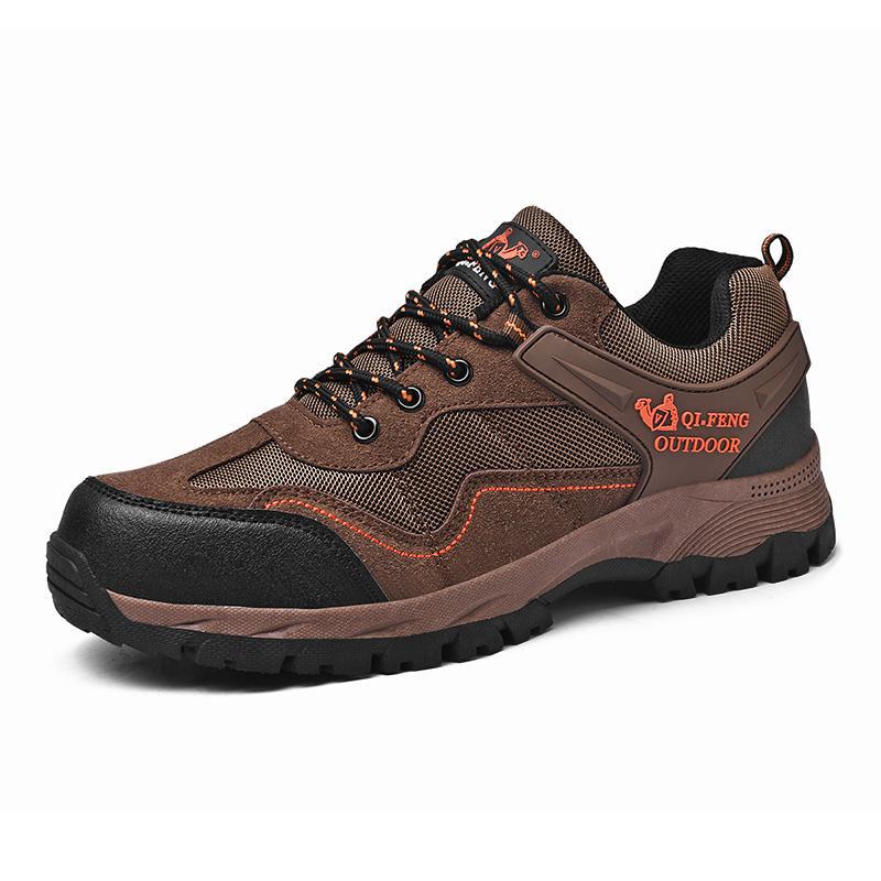 Waterproof Wide Men's Running Shoes Soft Sole Lace Up Sports Style_voghion.com