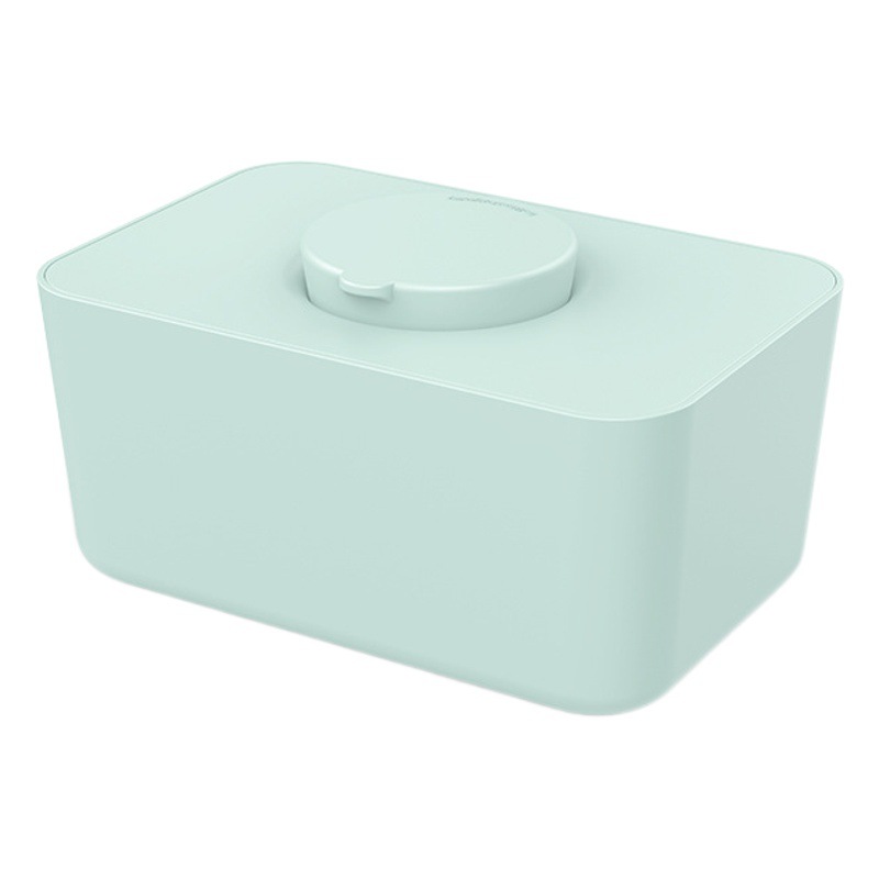 Caja de pañuelos hidratante de silicona sellada máscara de tejido húmedo caja con tapa sala de estar simple caja de pañuelos decorativos logotipo fijo