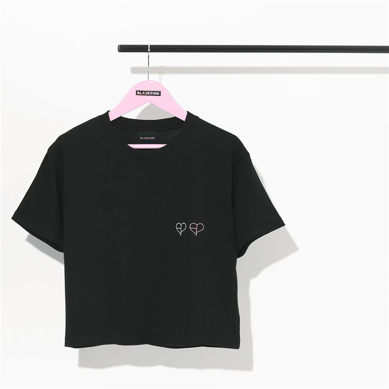 Blackpink2025ツアー新作DEADLINE同風半袖Tシャツ綿230gプリントトップス|undefined