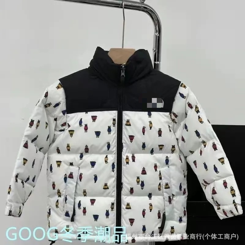 莆田TNF1996北脸儿童羽绒服700蓬亲子刺绣面包服外套童保暖充绒|undefined