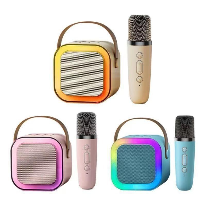 K12 Microphone Audio Microphone Home Ktv Set Wireless Bluetooth Kidsren's Square Dance Speaker Integrated Singing Machine