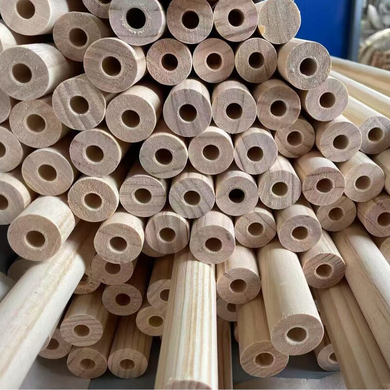 メーカー卸売パイン丸棒サポートロッド丸棒さまざまな仕様とサイズの固体 DIY 木製丸棒|undefined