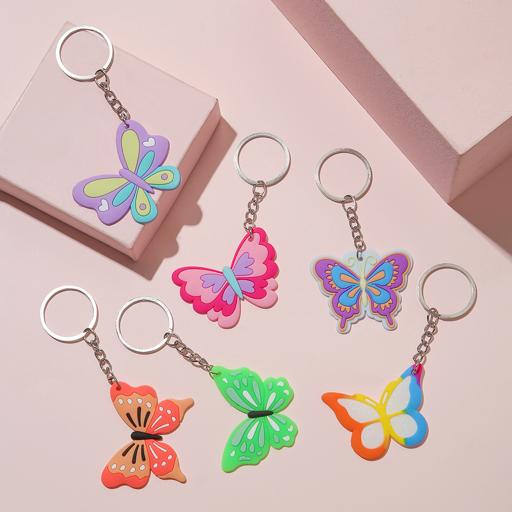 Cartoon-stil Schmetterling Pvc Party Geschenke Set Kinderschmuck 1 Stück display picture 1