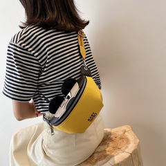 Bags for women new 2023 Korean fashion women's chest bag stone pattern texture chain shoulder crossbody waist bag for women