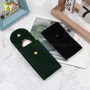 Double-sided flannel watch storage bag portable high-level single watch wristband jewelry scratch-resistant gift bag