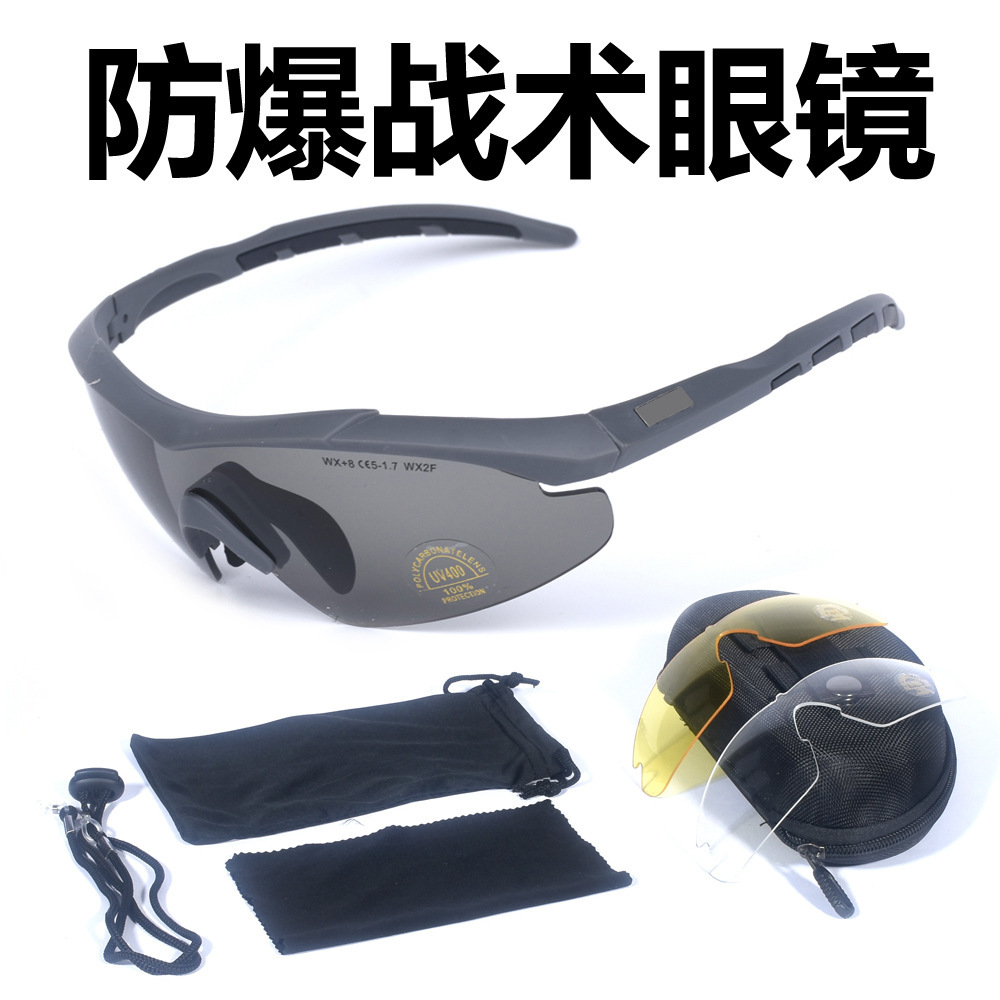 Gafas Tácticas de Protección Polarizadas de Policarbonato para Tiro y Juegos CS