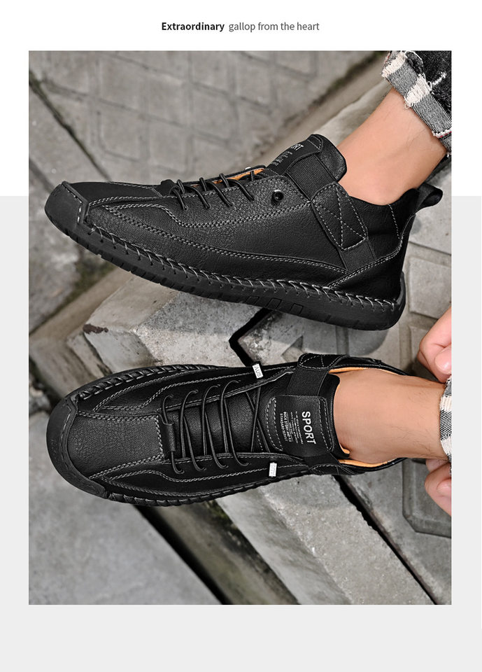 Bốt Martin cổ vừa unisex cỡ lớn, giày bốt da sợi nhỏ đế cao su, phong cách Hàn — 9888 Xanh quân đội, 9888 kaki, 9888 màu xanh lam, 9888 màu đen chi tiết 20