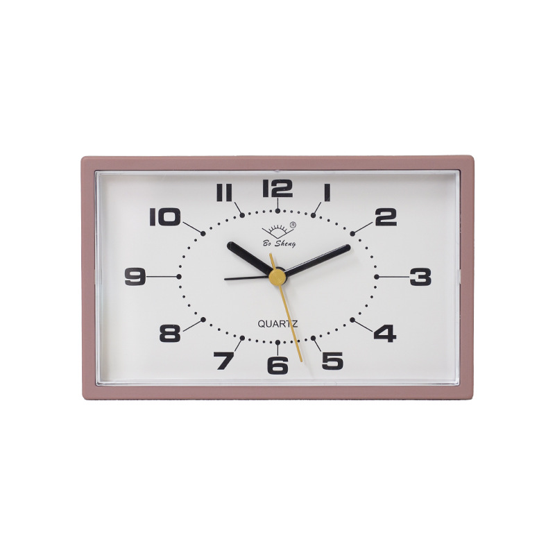 Reloj de escritorio despertador simple reloj de sala de estar reloj de asiento de plástico europeo silencioso dormitorio reloj de escritorio creativo reloj de niños reloj de péndulo image 9
