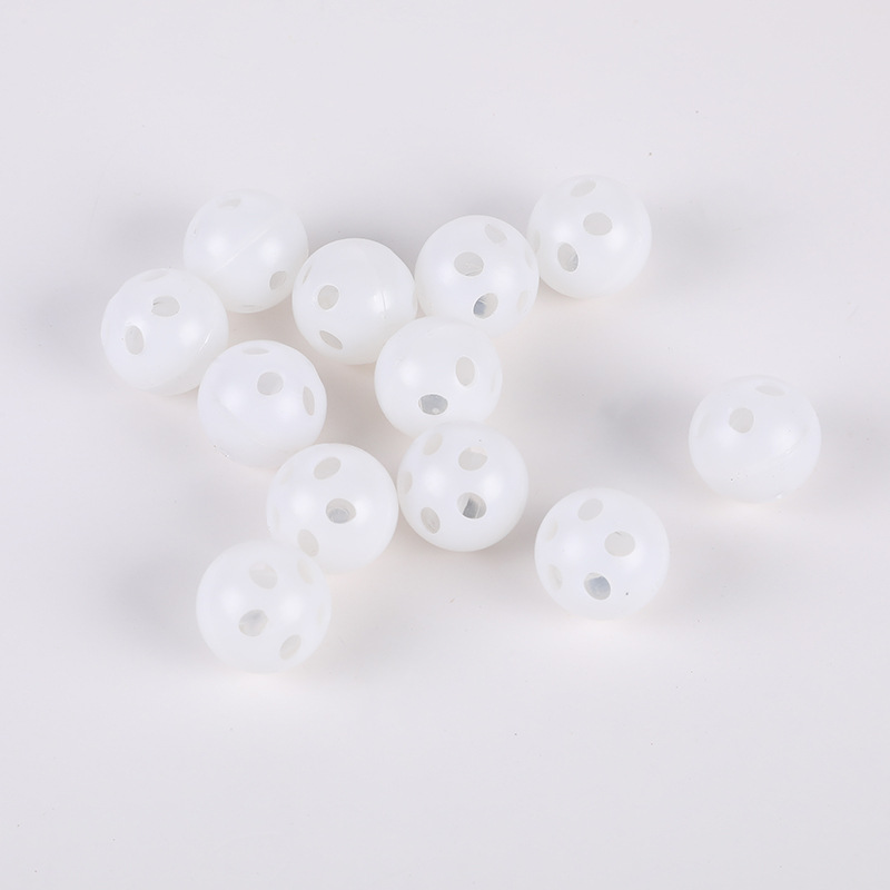 cross-border pet diy bell ball plastic white transparent jingle bell ball doll decoration diy round bell