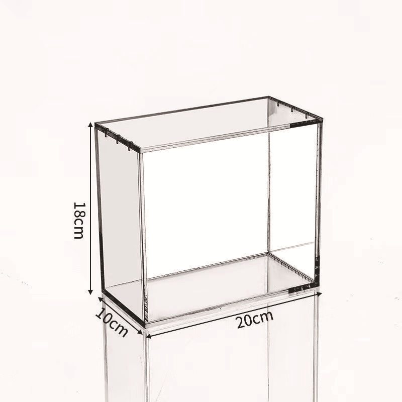 防尘有盖可叠加亚克力手办展示盒收藏保护盒游戏卡片卡牌收纳盒|undefined