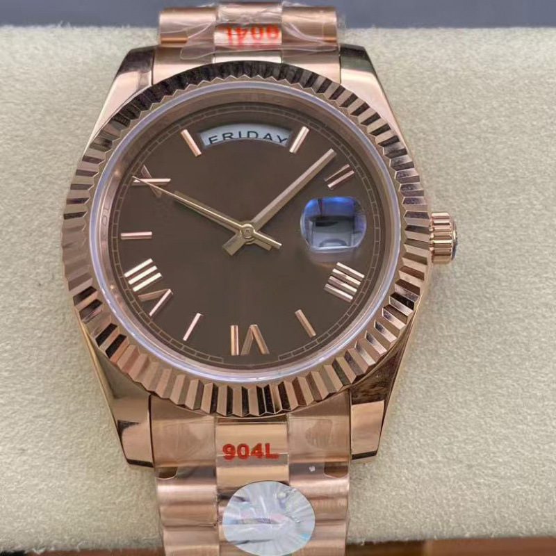 Aliexpress Laojia Black Ice Sugar Dd Week Series Roman Numeral Dial Automatic Mechanical Men's Watch