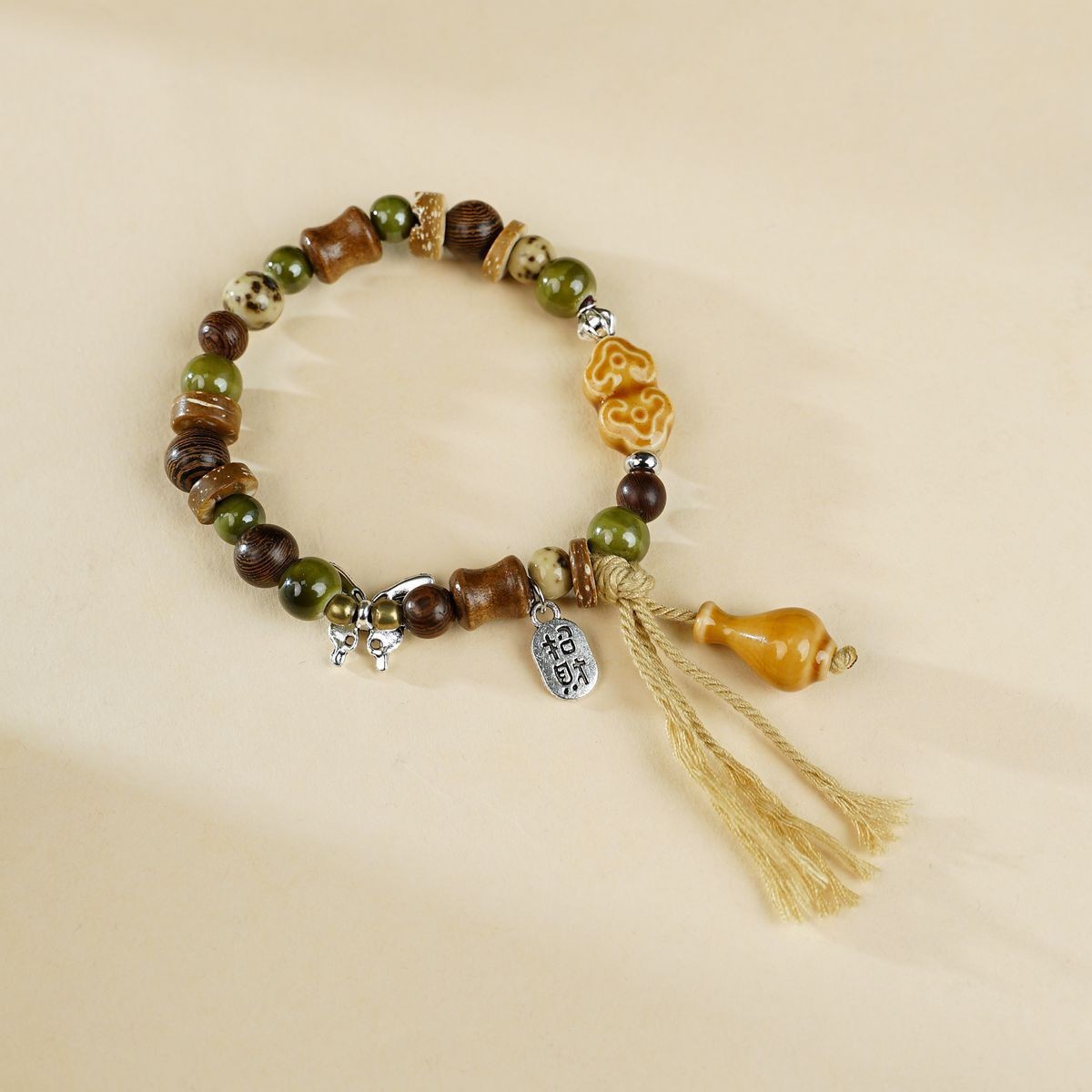Jingdezhen pulsera de cerámica de verano mujer alta sensación galletas serie de gatos nicho diseño universal pulsera alta sensación