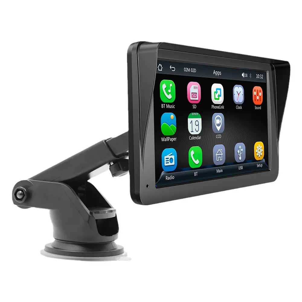 7 pulgadas CarPlay coche inteligente MP5 Navigador Apple pantalla de lanzamiento de la grabadora de conducción AHD