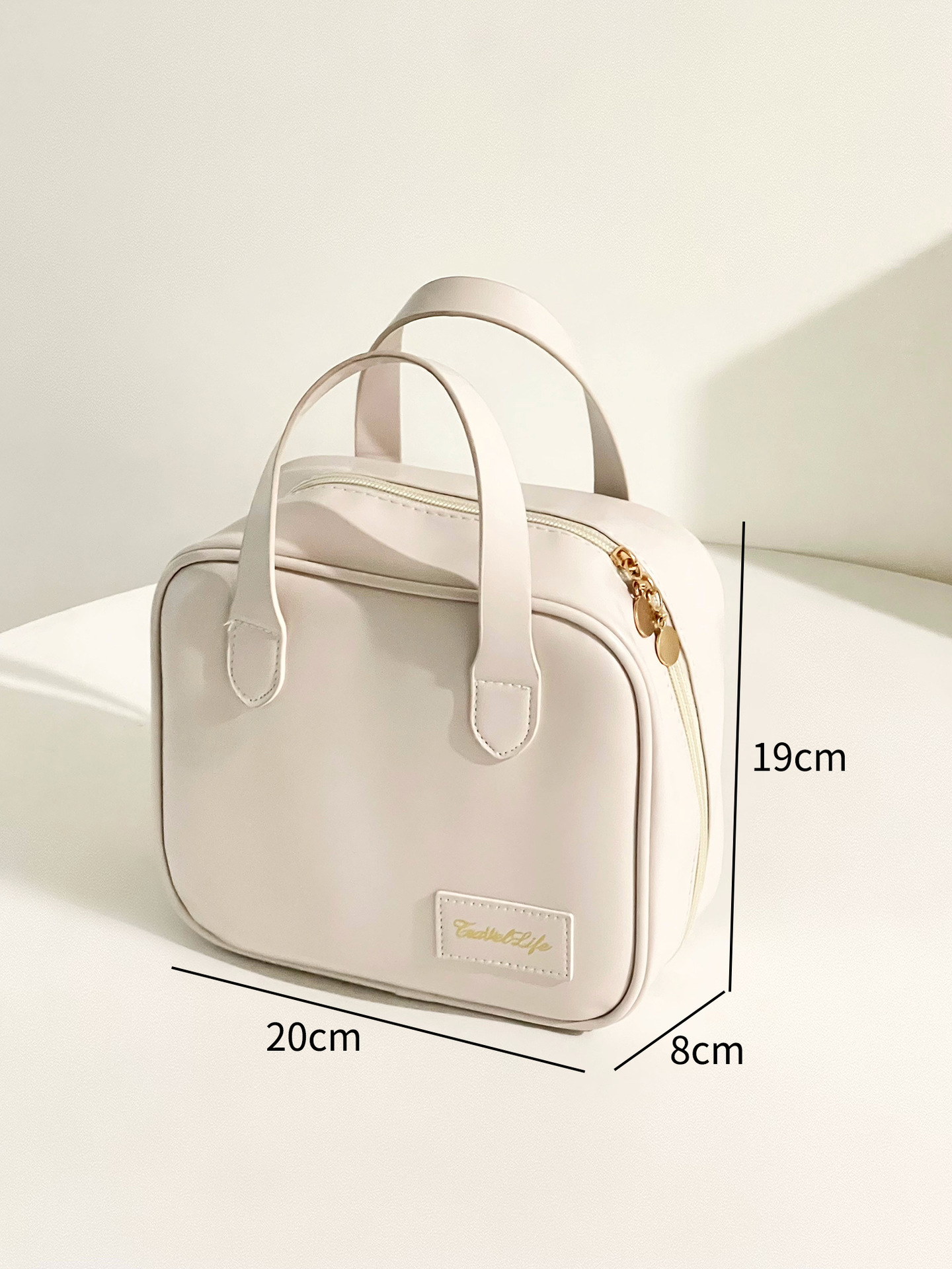 Bolsa de cosméticos de las mujeres nuevo portátil cuadrado portátil de gran capacidad bolsa de almacenamiento de cuidado de la piel cepillo cosmético bolsa de lavado de viaje