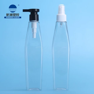新潮塑胶护肤包材 多功能乳液按压清凉喷雾PET瓶 源头厂家可定制