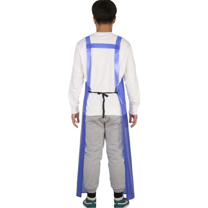 ПВХ двойной плечевой ремень анти-Масляный фартук для взрослых водных работ по убою пищевых продуктов шеф-повар утолщенный Водонепроницаемый Фартук оптом