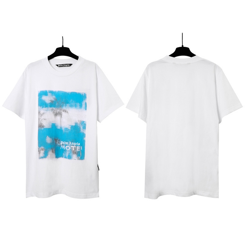 PALM半袖の正しいバージョン パームエンジェルス ヘッドレスベア エンジェルス バタフライプリント Tシャツ テディベア 半袖|undefined