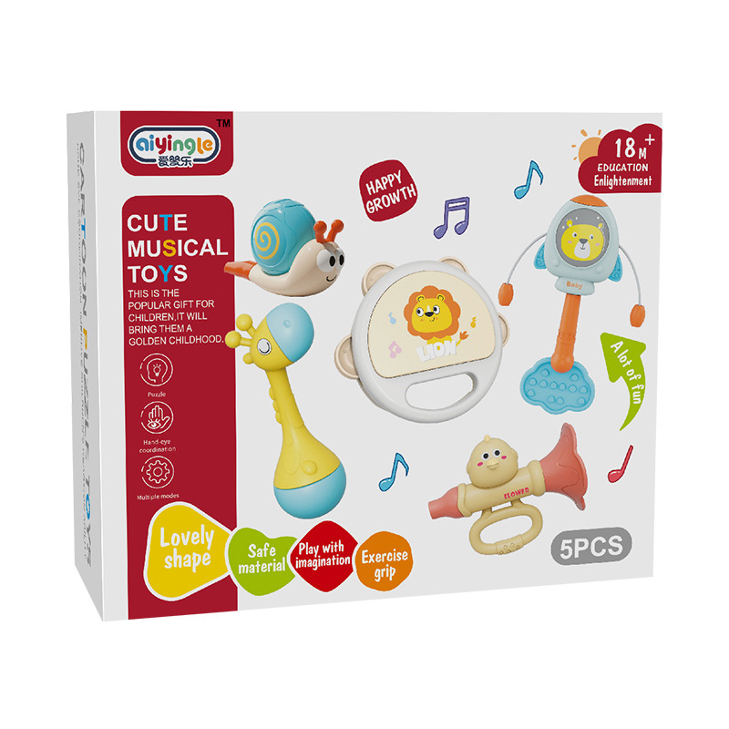 Traje de instrumentos musicales para bebés Orff de venta caliente transfronteriza traqueteo para bebés