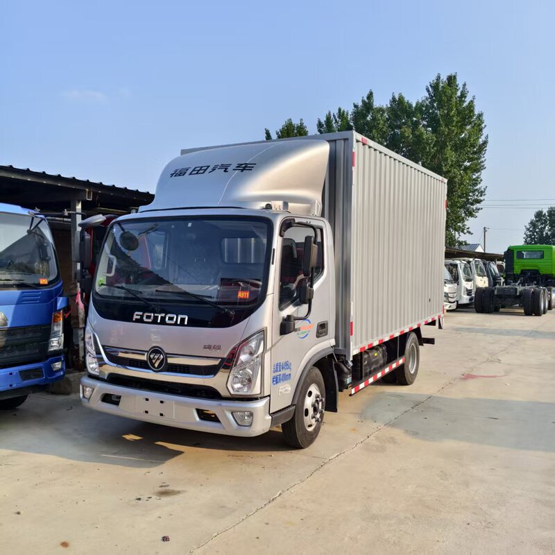 4.2m Box-type light cargo truck, Foton 5-ton container transport truck, light dump truck exported to Africa 4.2m Box-type light cargo truck, Foton 5-ton container transport truck, light dump truck exported to Africa