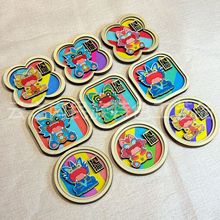 云南昆明丽江大理木质木制瓦猫民俗特色祈福冰箱贴旅游纪念品礼物