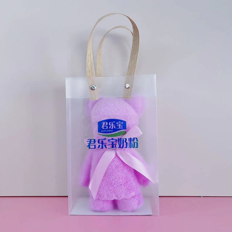 고급 반투명 가방 + 일반 곰 (색상 매칭)