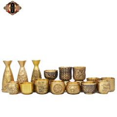 Hóngdá Tea Pet Owner Cup, Hundred Fortunes Cup, Dragon and Phoenix Tea Cup, Creative Dragon and Phoenix Cup, Wine Cup for Live Streaming, Copper Tea Cup