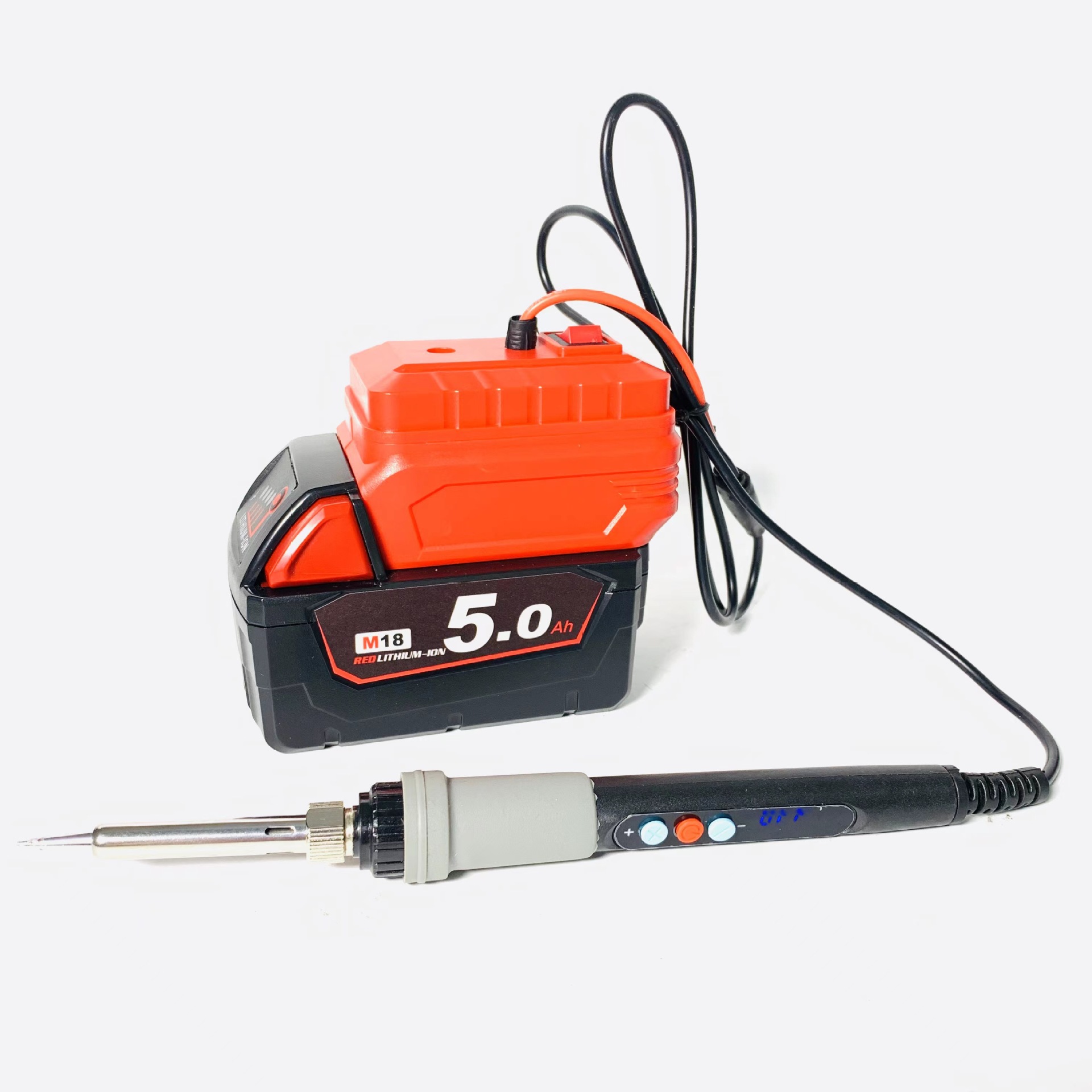 源头工厂 外贸锂电数显电烙铁(无USB)美沃奇MWQ插口