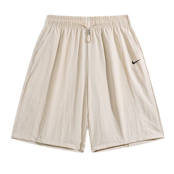 Summer Shorts Men's Loose Casual Shorts Breathable Sports Pants Street All-match Trendy Straight Quick-drying Mid-length Pants for Men