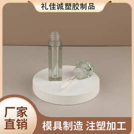 全透彩水润唇釉管唇油滋润保湿绿色爱心包材唇彩管口红瓶厂家直批