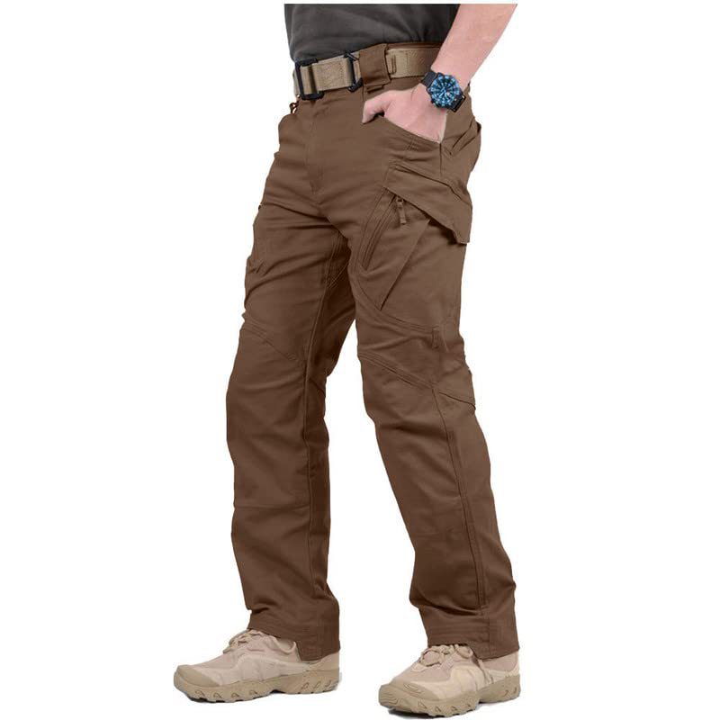 2023 hombre de alta calidad multi-bolsillos callejera pantalones de trabajo sueltos hombre plegable pantalones deportivos de algodón para correr