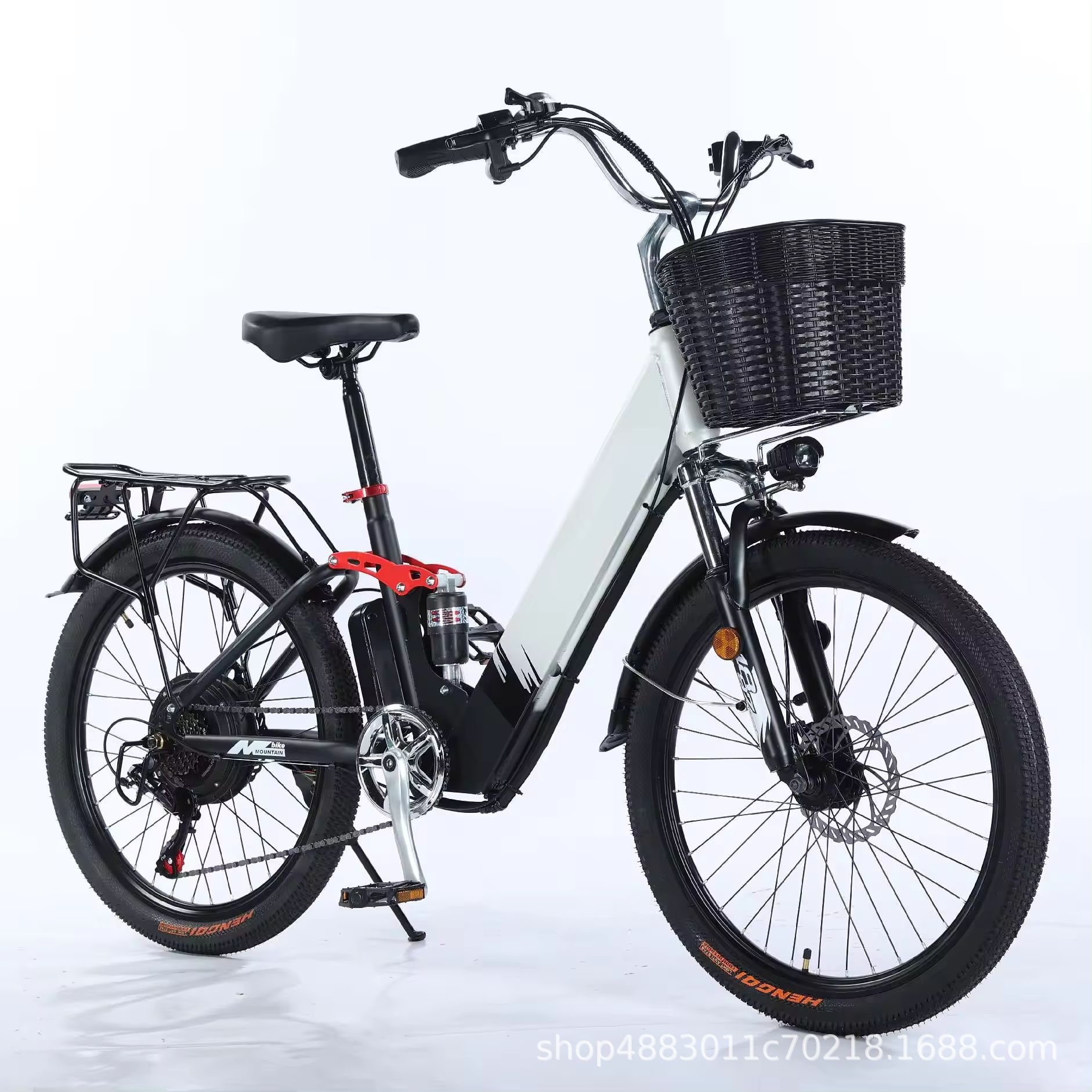 Carefully Selected Electric Bicycles 26inch Power-Assisted Mountain Bikes with Lithium Batteries, Lightweight Student Models with Central Motor and Multiple Shock Absorbers