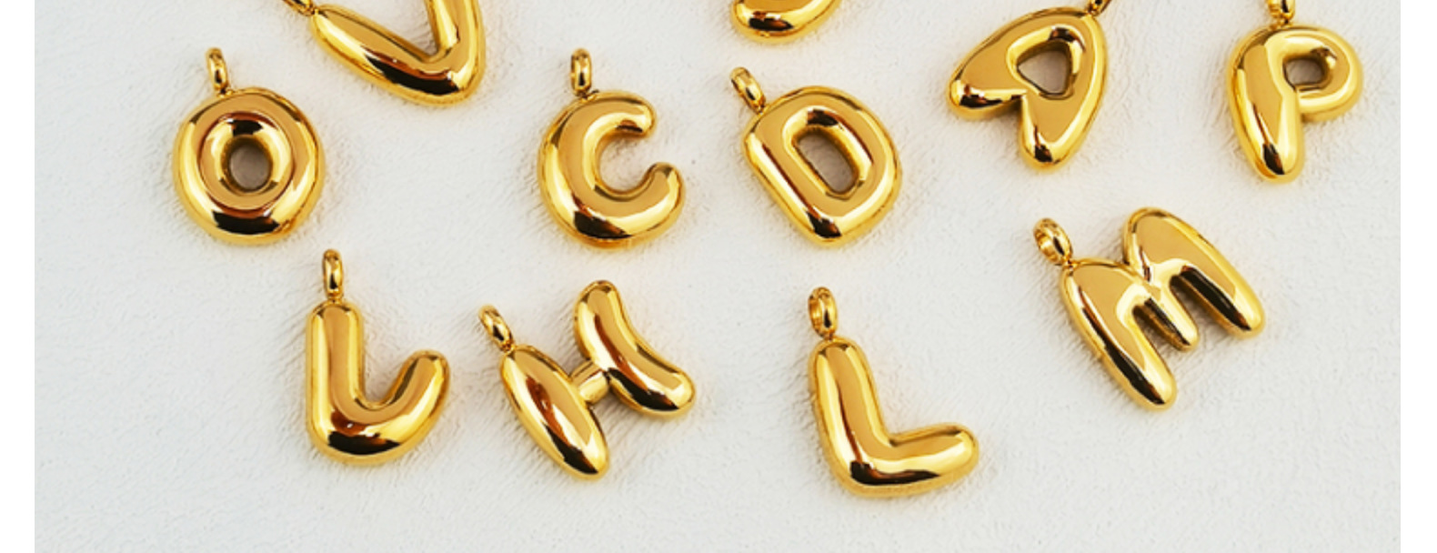 5g Weight 1 Piece 304 Stainless Steel Letter Pendant