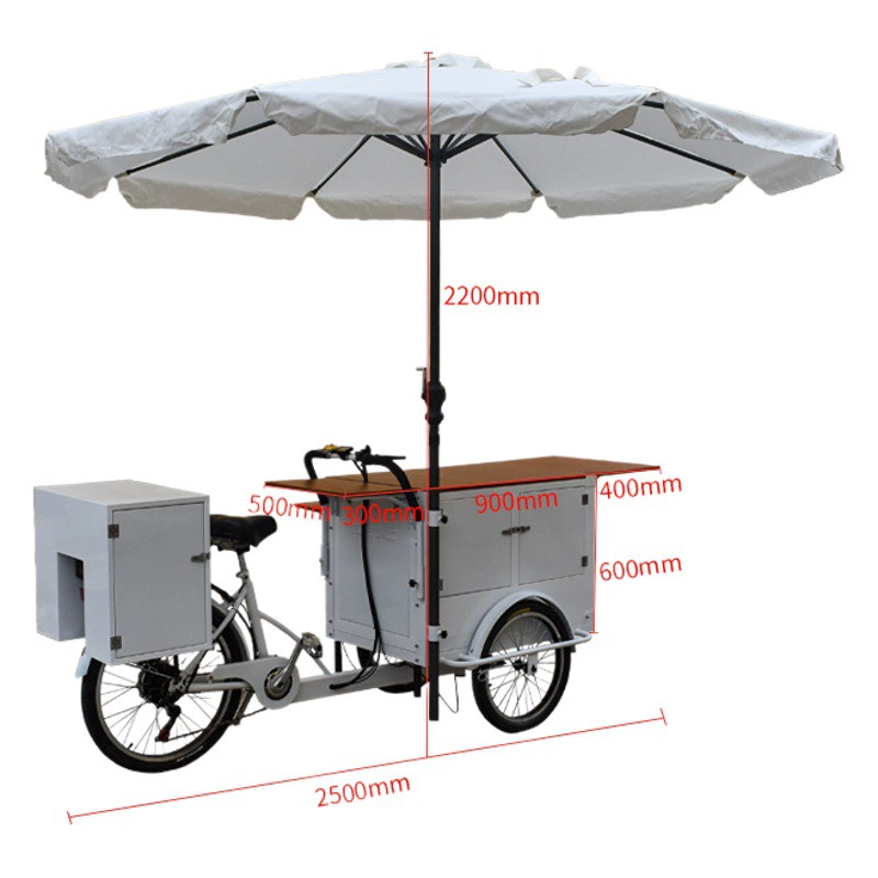 Onabo маленький кофейный автомобиль с холодильником ночной рынок коммерческий уличный ларек чайный напиток продажа автомобиль езда на осле трехколесный велосипед