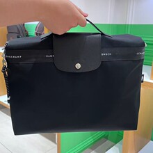 高品质龙镶新款再生尼龙电脑包经典款公文包手提包单肩斜挎文件包