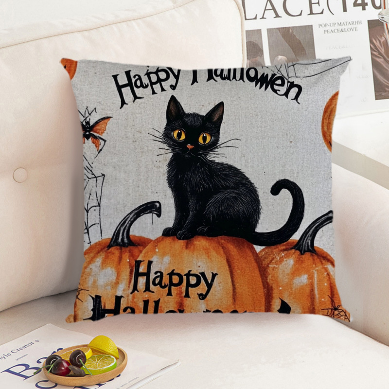 枕カバーの国境を越えた供給デジタル印刷ハロウィンプロモーションアイテム装飾枕車のインテリアクッションソース直接販売|undefined