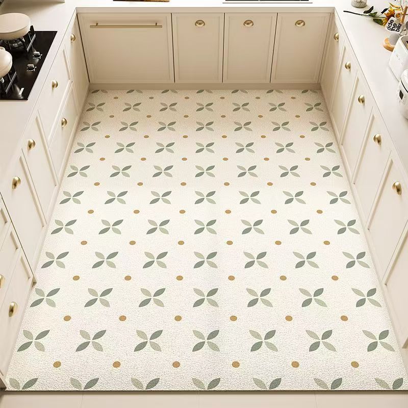Alfombrilla especial para cocina, impermeable y a prueba de aceite, pvc, tapete de cuero para el hogar, tapete antideslizante y antisucio para el vestíbulo